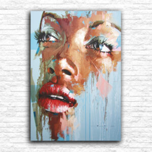 Oslikani lik devojke