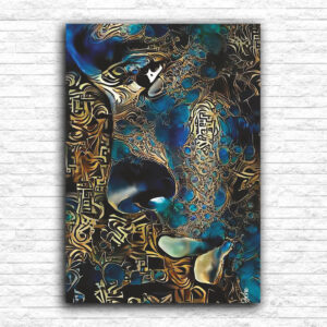 Lice devojke sa umetničkim motivima