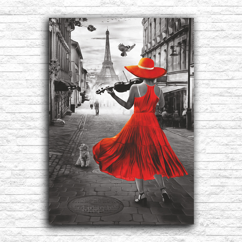 Ajfelov toranj i violinistkinja