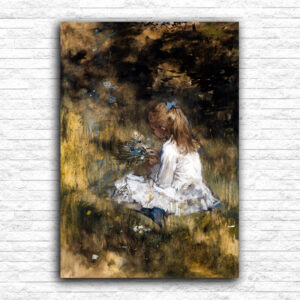 Slika devojčice na travi