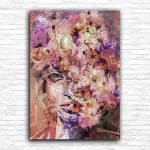 Devojka sa cvećem na licu v2